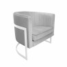 Fotel Glamour MG39 velvet podstawa biała