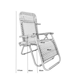 Leżak Gravity – wygodny, regulowany leżak ogrodowy