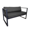 Zestaw mebli ogrodowych sofa + 2 fotele + stolik Oxford grafit