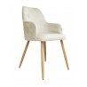 Krzesło WESTA MG50 kremowe na nodze dąb – elegancki styl