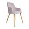 Krzesło WESTA MG55 szary róż na nodze dąb – styl i wygoda