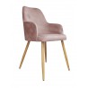 Krzesło WESTA MG58 róż indyjski na nodze dąb – elegancja