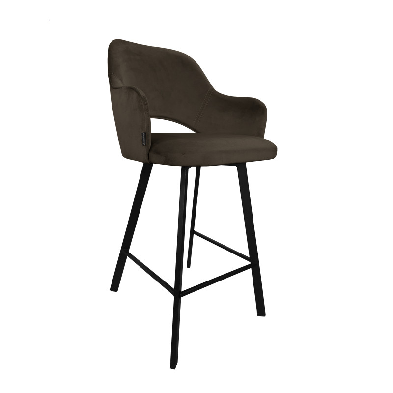 Hoker Milano MG05 - brązowy velvet, czarna podstawa