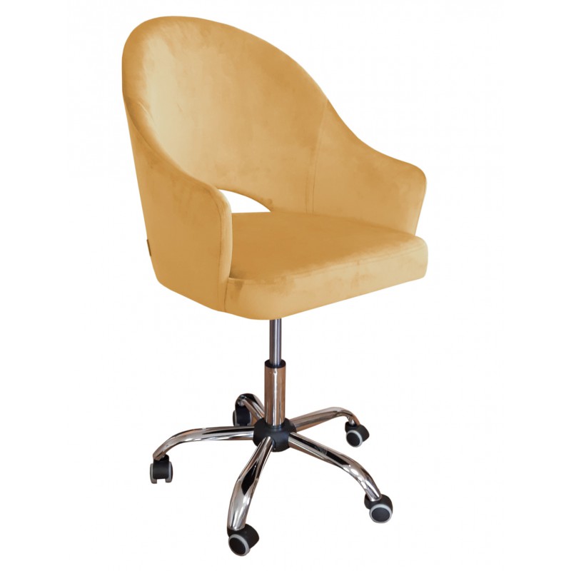 Fotel obrotowy VELVET MG15 miodowy