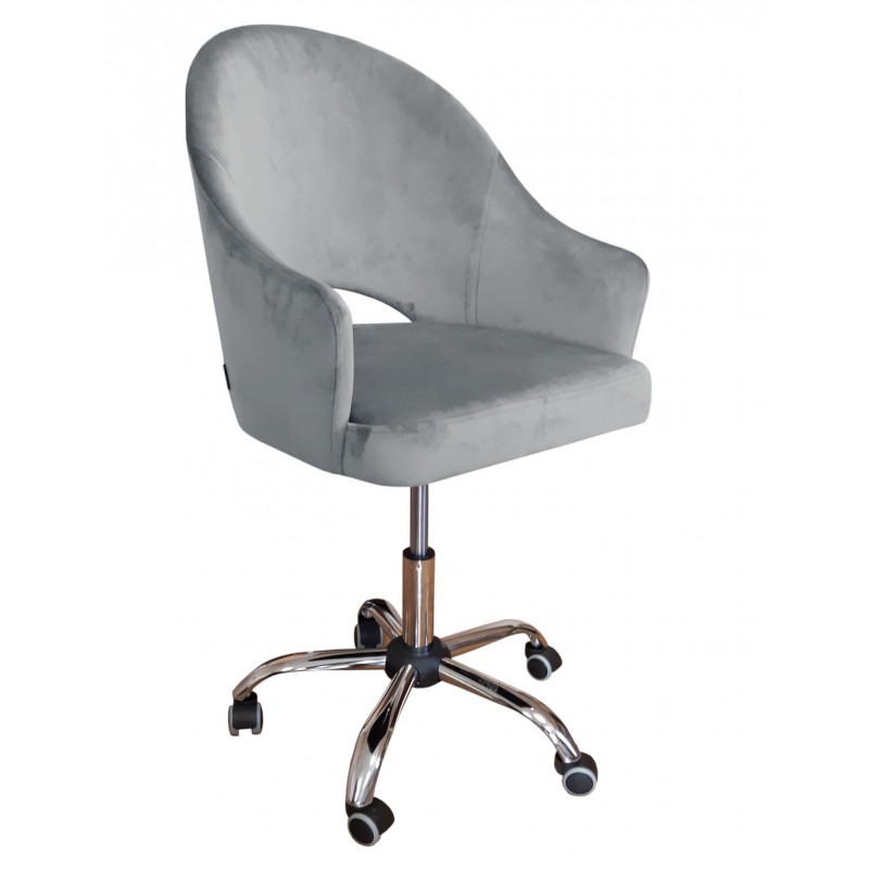Fotel obrotowy VELVET MG17 szary