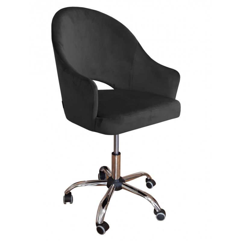 Fotel obrotowy VELVET MG19 czarny