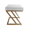 Pufa ZETA LOFT MG39 złota – elegancki taboret i podnóżek