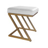Pufa ZETA LOFT MG39 złota – elegancki taboret i podnóżek