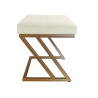 Pufa ZETA LOFT MG50 złota – stylowy taboret i podnóżek