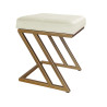 Pufa ZETA LOFT MG50 złota – stylowy taboret i podnóżek