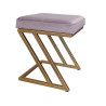 Pufa ZETA LOFT MG55 złota – elegancki taboret i podnóżek