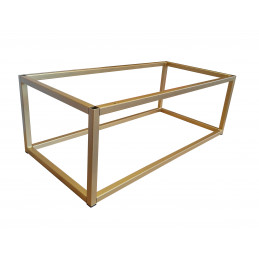 Ławka CHESTERFIELD LOFT podstawa złota pufa podnóżek MG17