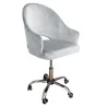 Fotel obrotowy VELVET MG39 jasnoszary tapicerowany