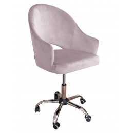 Fotel obrotowy VELVET MG55 szary-róż