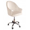 Fotel obrotowy VELVET MG50 kremowy