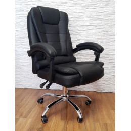 Fotel biurowy PRESIDENT czarny - ergonomiczny