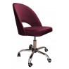 Fotel obrotowy Polo MG02 śliwka – elegancki i wygodny