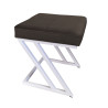 Pufa ZETA LOFT MG05 biała – stylowy taboret i podnóżek