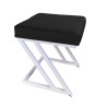 Pufa ZETA LOFT MG19 biała – elegancki taboret i podnóżek