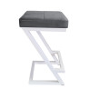 Hoker ZETA LOFT METAL BL14 biały – stylowe krzesło barowe
