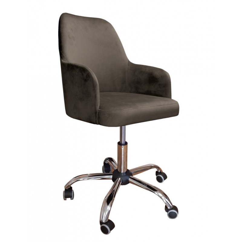 Fotel obrotowy Westa MG05 brąz z tkaniny Magic Velvet