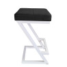 Hoker ZETA LOFT METAL biały z Velvet siedziskiem
