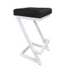 Hoker ZETA LOFT METAL biały z Velvet siedziskiem