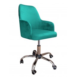 Fotel obrotowy Westa MG20 turkus, tkanina Magic Velvet