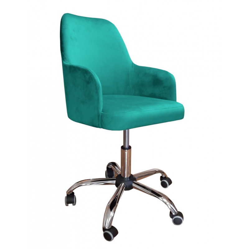Fotel obrotowy Westa MG20 turkus, tkanina Magic Velvet