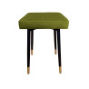 Taboret MAX BL75 oliwka podstawa czarna/złota