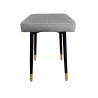 Taboret MAX MG17 szary podstawa czarna/złota