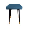 Taboret MAX MG33 niebieski podstawa czarna/złota