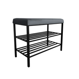 Szafka na buty BL14 czarna – regał i półka do przedpokoju