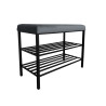Szafka na buty BL14 czarna – regał i półka do przedpokoju