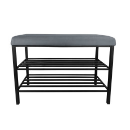 Szafka na buty BL14 czarna – regał i półka do przedpokoju