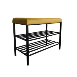 Szafka na buty MG15 czarna – regał i półka do przedpokoju