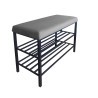 Szafka na buty MG17 czarna – regał i półka do przedpokoju