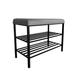 Szafka na buty MG17 czarna – regał i półka do przedpokoju
