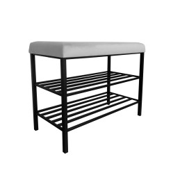 Szafka na buty MG39 czarna – regał i półka do przedpokoju