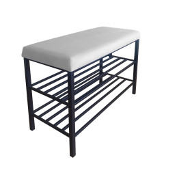 Szafka na buty MG39 czarna – regał i półka do przedpokoju