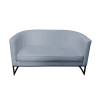 Sofa Glamour BL06 – elegancka z czarną podstawą