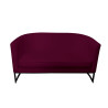 Sofa Glamour MG02 – stylowa z czarną podstawą