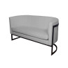 Sofa Glamour MG17 – stylowa z czarną podstawą