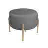 Pufa OLA LOFT BL14 – ławka i podnóżek złoty metal