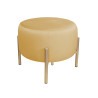 Pufa OLA LOFT MG15 – ławka i podnóżek złoty metal