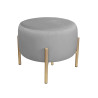 Pufa OLA LOFT MG17 – ławka i podnóżek złoty metal