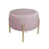 Pufa OLA LOFT MG55 – ławka i podnóżek złoty metal
