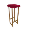 Hoker ALEX 90cm z złotą podstawą - czerwony Velvet