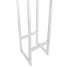 Hoker ALEX 90cm podstawa biała szary róż Velvet
