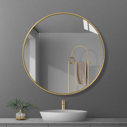 Lustro LOFT 60 cm złote YX-04 - widok frontu
